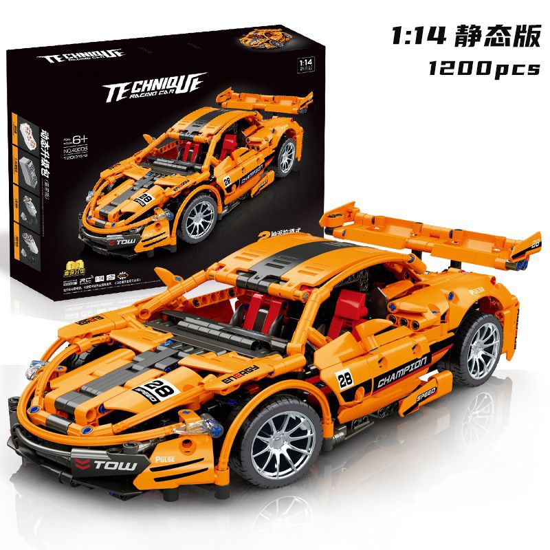 Modelo de motocicleta bloques de construcción niños puzzle de alta dificultad juguetes de ensamblaje coche deportivo puzzle entrenamiento regalos al por mayor transfronterizos