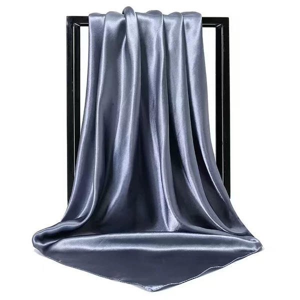Satin solid gray