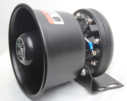 Cross-border 12V car alarm horn 300W high-pitched siren horn with round mouth design
