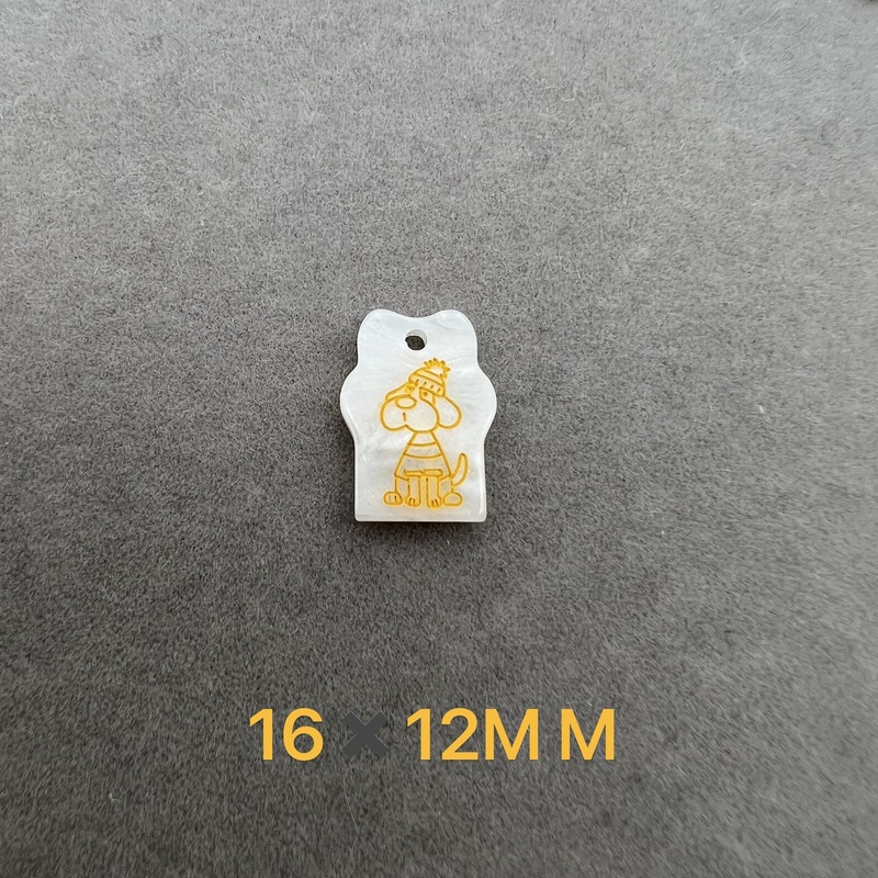 仿贝壳衣标装饰帽子配件辅料字母饰品小扣子可爱标牌衣角胸牌扣|undefined