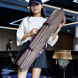 新款大容量台球杆包批发时尚高级感台球杆桶防水面料桌球杆收纳袋