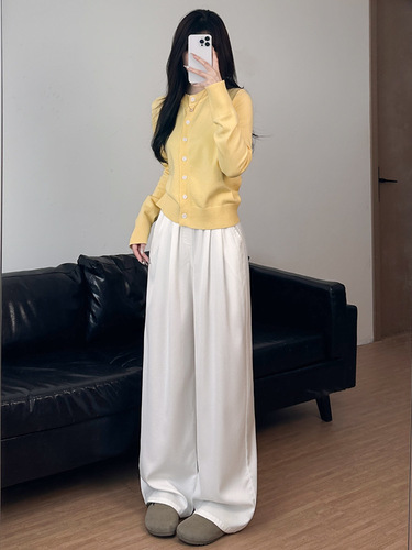 Women's Tencel Jeans 2025 Summer Thin Fit, Small Figure Loose Slouchy Casual Skim Fit Wide Leg Pants