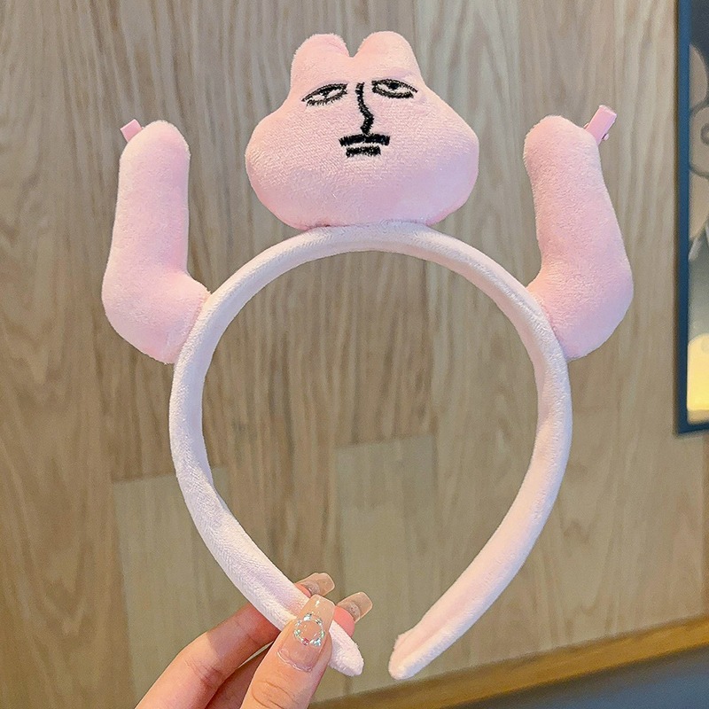 Tarjeta de cabello de dibujos animados para niños toque de cabello niñas adorables joyeros de cabello niñas rojo en línea lavado de cara toque de cabello para mujeres clipes de cabello