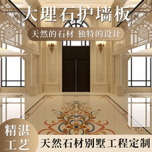 欧式罗马柱客厅电视背景墙大理石双柱微晶别墅大理石护墙板岩板
