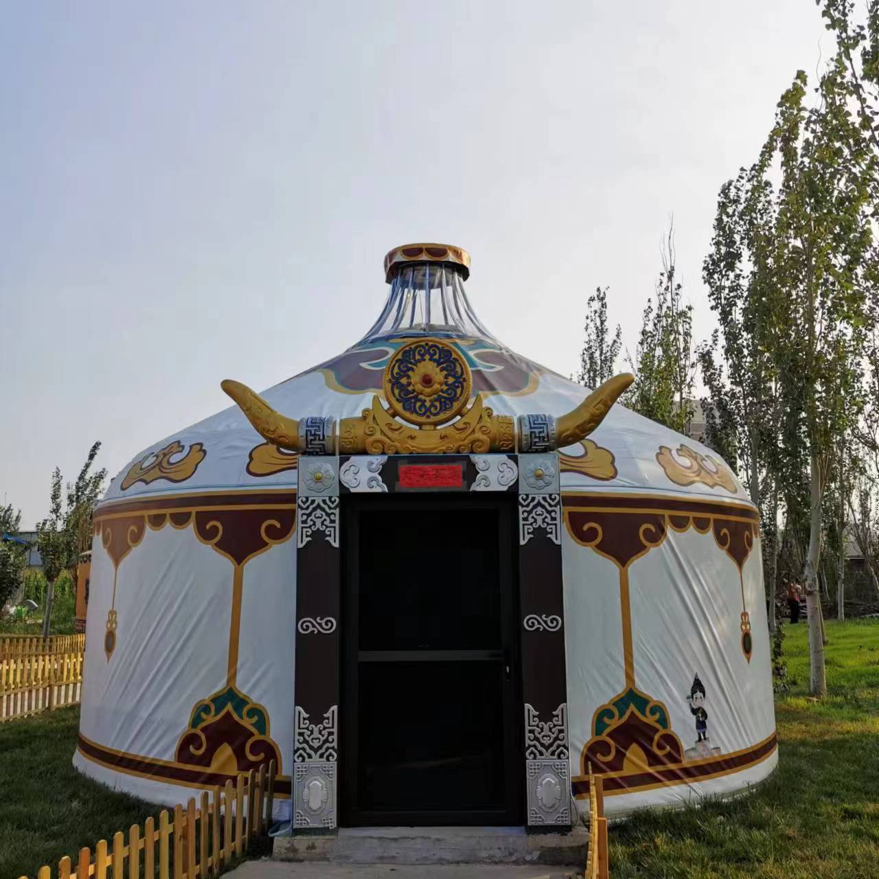 Mongolian tent outdoor farmers