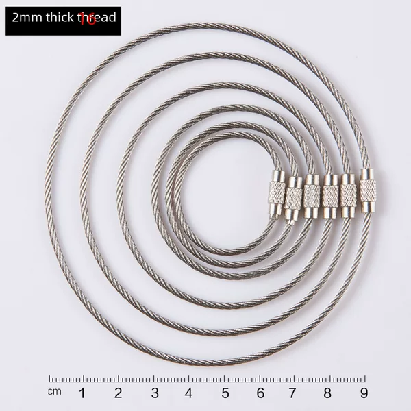 Specializing in the production of various specifications luggage tag key ring plastic coated wire ring of various colors fast shipping/good quality