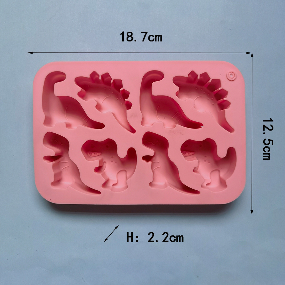 8 pequeños dinosaurios 370 molde de silicona para pastel de chocolate molde de pan herramientas de panadería
