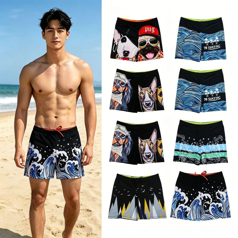 Clearance Sale: Thickened and Stylish Printed Men's Swim Trunks, Anti-Embarrassment, Summer Wide-Waist Swimming Shorts, Mixed Colors Clearance Sale: Thickened and Stylish Printed Men's Swim Trunks, Anti-Embarrassment, Summer Wide-Waist Swimming Shorts, Mixed Colors