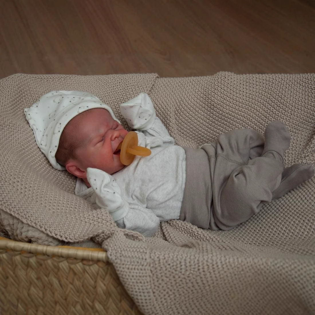 Muñeca Bebé Reborn Realista NPK First Cry de 49 cm, Fuente de Suministro para Comercio Electrónico Transfronterizo, Dropshipping
