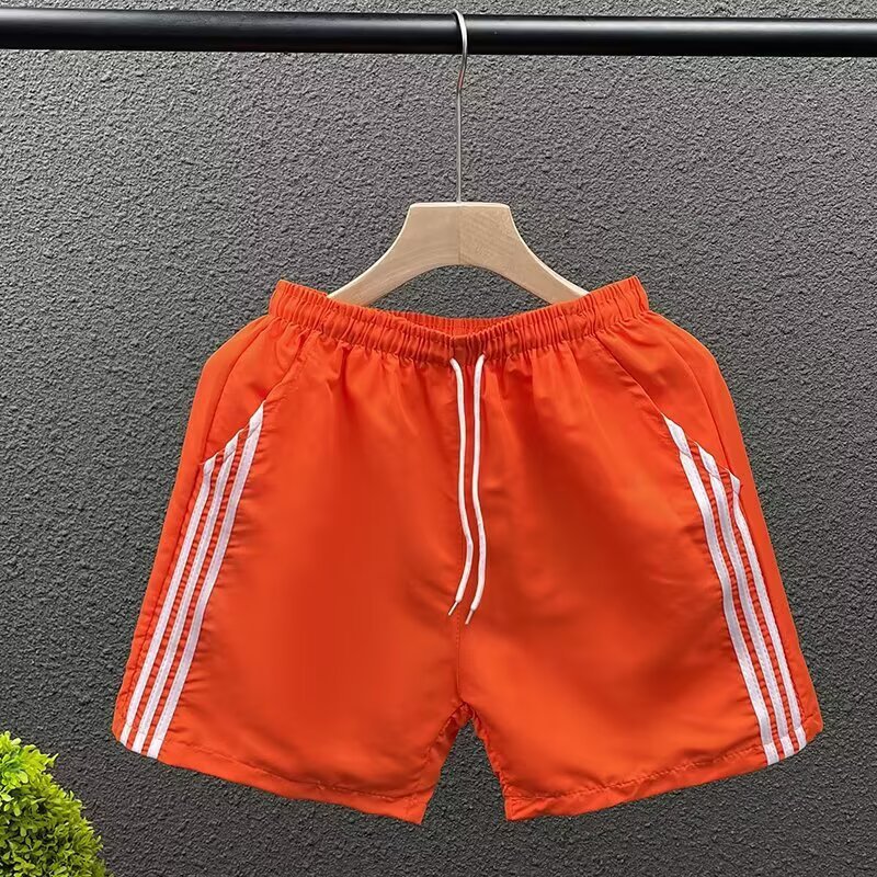 Pantalones de secado rápido de verano, pantalones cortos casuales para hombres, rayas de moda, pantalones deportivos sueltos, pantalones de moda transfronterizos
