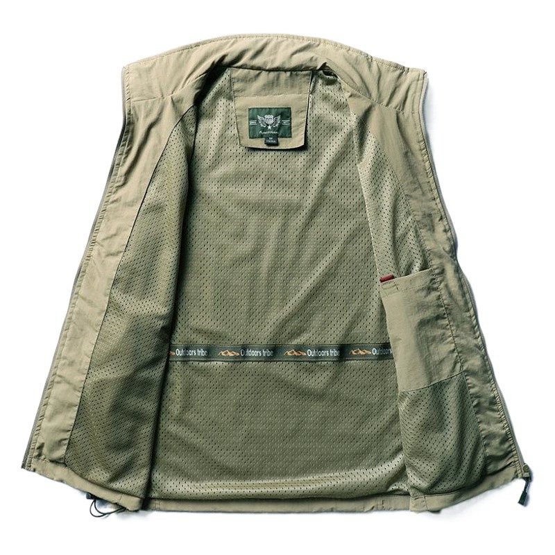 Новое поступление, весенний жилет LOGO, мужской тонкий жилет, куртка для рыбалки на открытом воздухе, фотография 7882