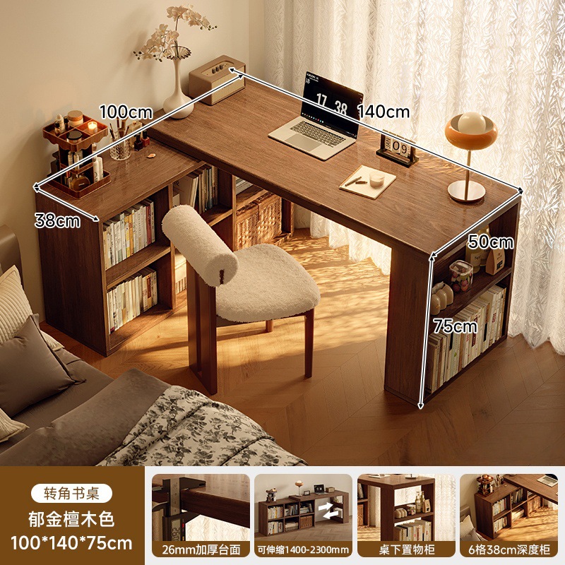 Estricta selección de escritorio de esquina de madera sólida estante de escritorio escritorio en una mesa dormitorio hogar cómoda esquina tipo l escritorio de computadora