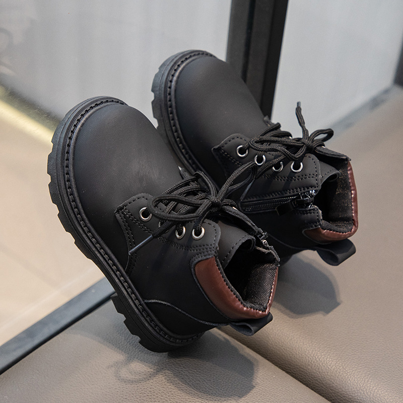 2024 Autumn New Children's Martin Boys' Fashion British Style Short Girls' Small Yellow Boots_voghion.com