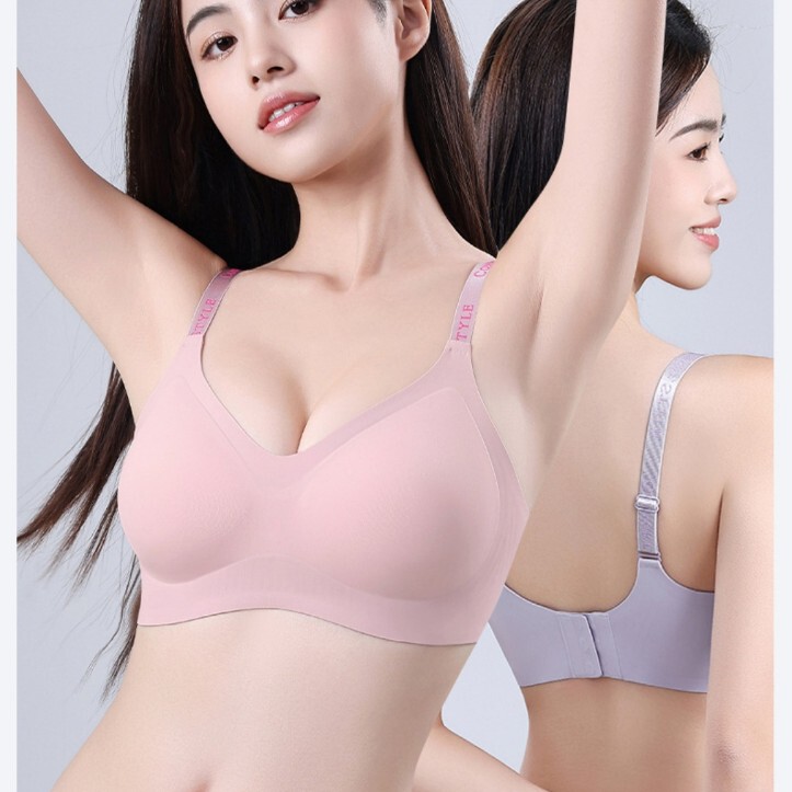 小さな胸をプッシュアップするための反重力リフティングシームレスサポートブラジャー、女性用超軽量で通気性のあるブラジャー、夏用のリムなし|undefined