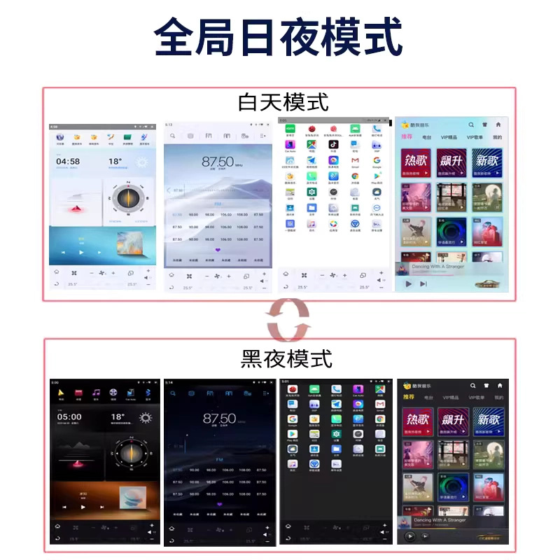 Suitable for Toyota New and Old Reiz Models, Central Control Large-Screen Navigation All-In-One Device, Android Vertical Screen Modification Smart Car System