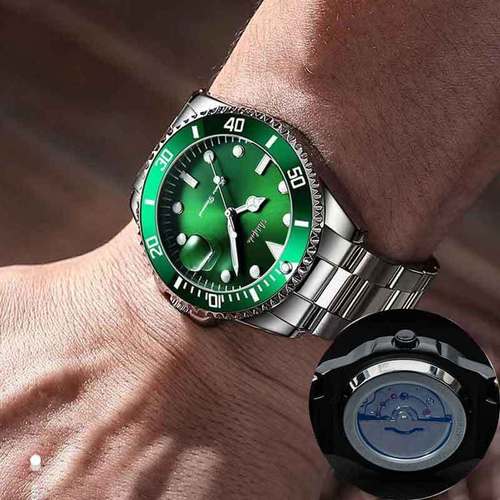 艾利翡达石英手表男士镂空后盖可视直播带货夜光一件代发