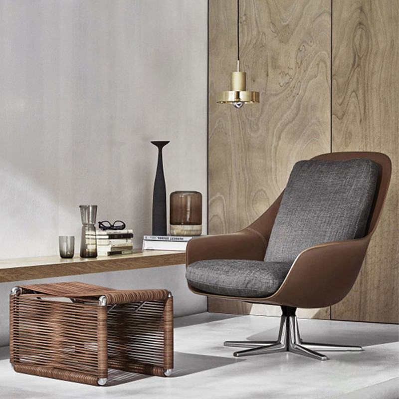 Sofá simple italiano simple simple moderno bungalow villa de diseño casual de moda sala de estar sillón