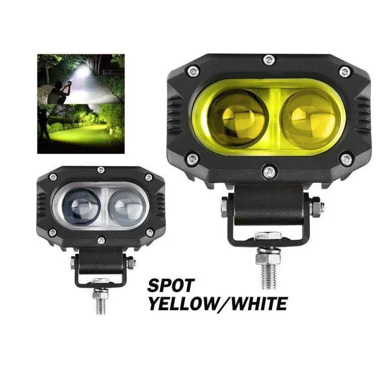 40W объектив мотоцикл светодиодная передняя фара электромобиль наружная светильная лампа высокой мощности рабочая лампа автомобиля