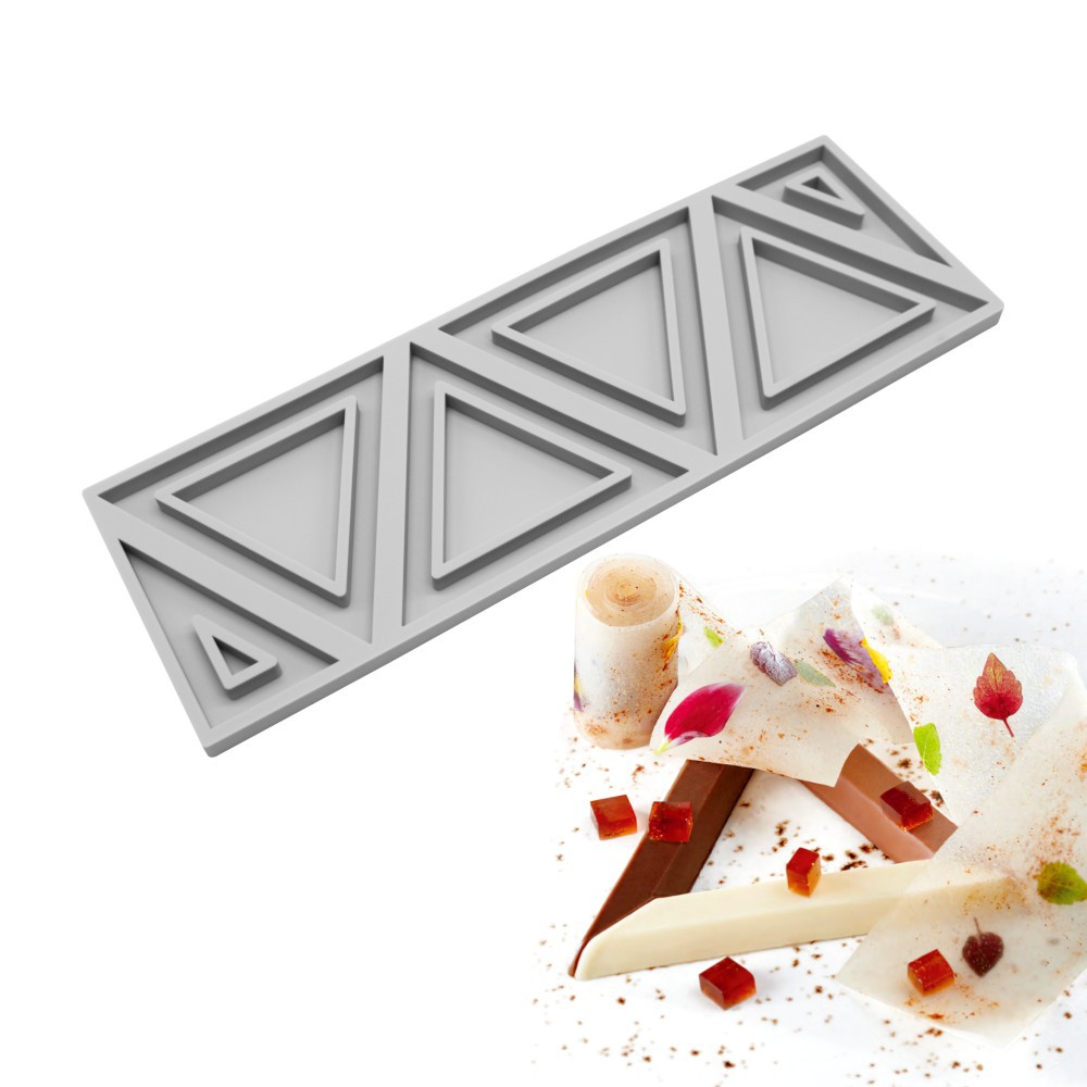 Nueva multi-articulación triángulo redondo repelente de mosquitos incienso fondant encaje almohadilla molecular francés punto occidental decoración molde de silicona