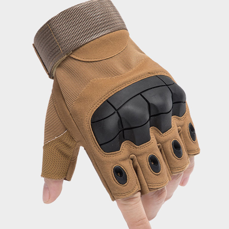 Deportes guantes de dedo semi-completo protección solar para hombres ventiladores militares al aire libre táctico Aptitud antideslizante para mujeres guantes de lucha contra el montañismo
