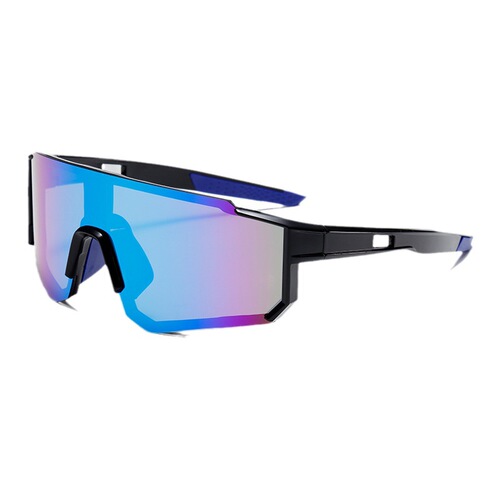 Cross-border outdoor cycling sports glasses, unisex fashion, genuine REVO one-piece large lenses, motorcycle protective windshields