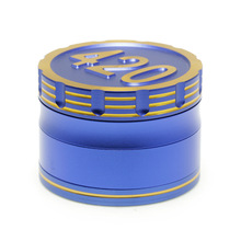 63mm 4层铝合金 碎烟器可自定义图案 新款烟具配件 55605