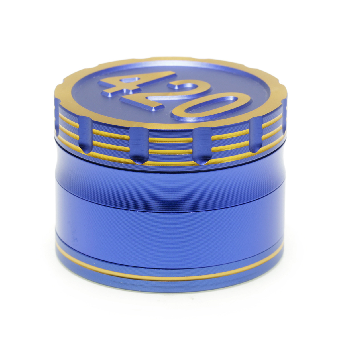 63mm 4层铝合金 碎烟器可自定义图案 新款烟具配件 55605