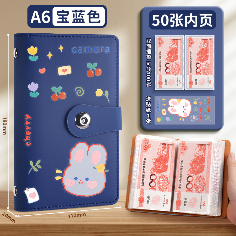 新しい現金貯金帳は、現金収納袋、マネークリップ、マネーブック、収納ブック、収納バッグ、大容量を収納できます。