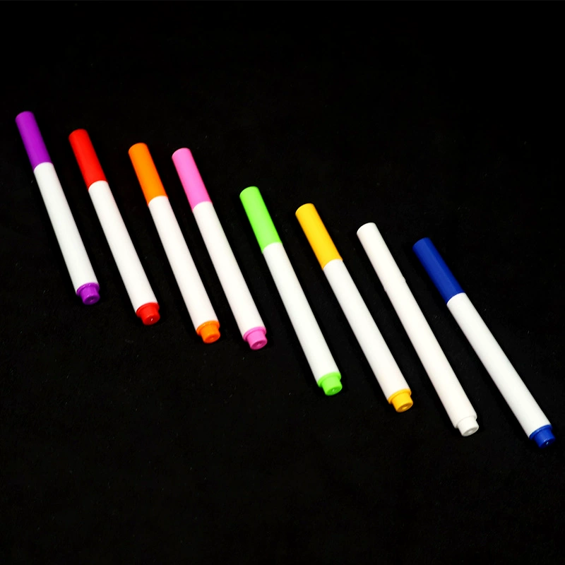  Chalk, ecological set dust-free, fluorescence lamp, erasable board, 8 colors