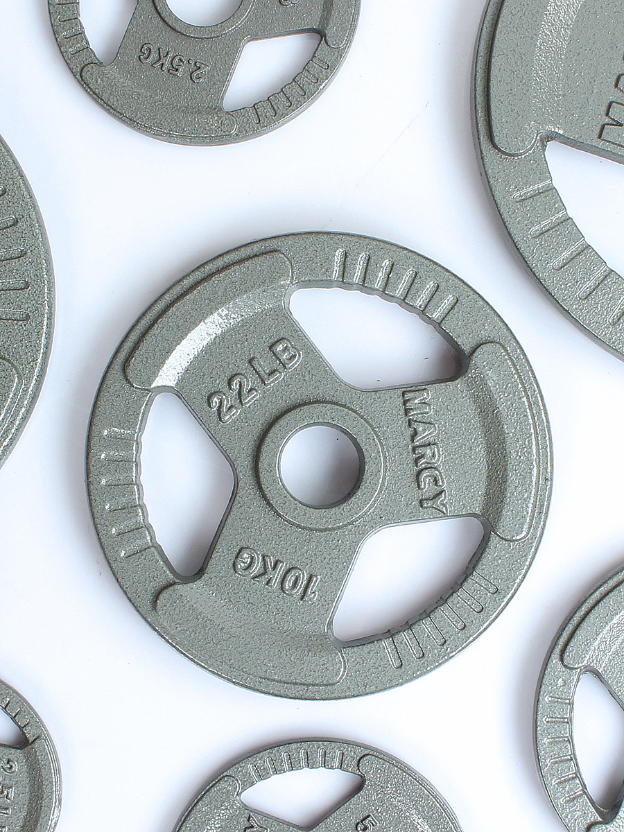 Three-Hole Painted Weight Plate with Grip Barbell Dumbbell Plate Gym Olympic Bar Large Hole 25/5/10/15/20kg