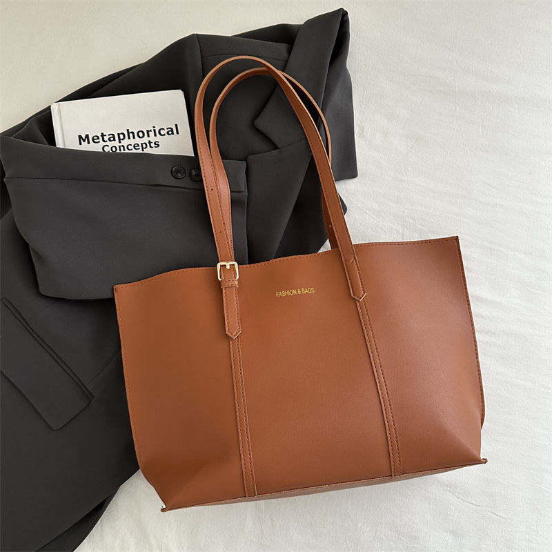Bolso grande para mujer 2024 invierno nuevo estilo coreano de moda simple de gran capacidad Tott bolso casual estilo occidental bolso de hombro