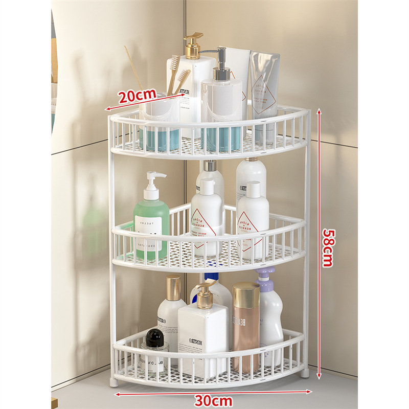 Estante de Esquina para Encimera de Baño de Hierro, Multicapa, para Cosméticos y Artículos de Tocador image 11