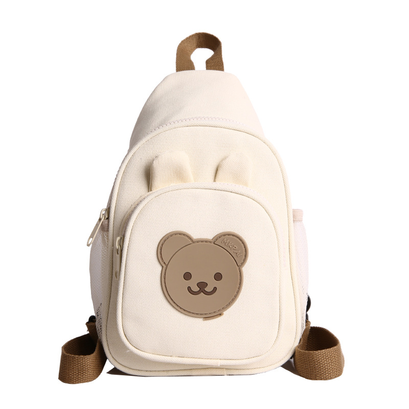 Jardín de infantes mochila infantil caricatura lindo animal pequeño bolso de pecho para padres e hijos bolso de lona para niños ligero