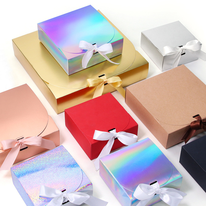 Cross-border Ribbon Gift Box Butterfly Companion Gift Packaging Box Birthday Gift Paper Box Gift Box