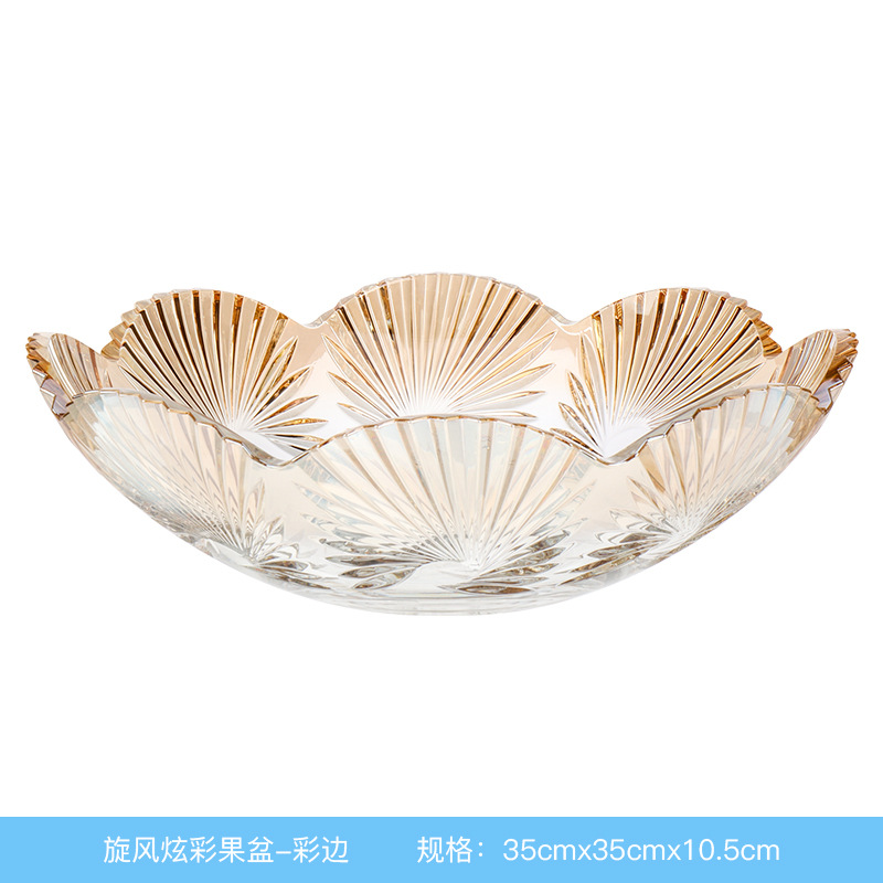Frutero de cristal importado original de la República Checa, frutero de lujo ligero, regalo de inauguración, regalo de apertura, pieza decorativa, frutero para el hogar. image 8