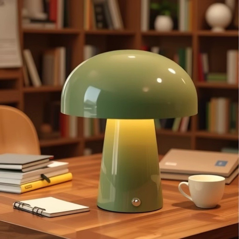 Lámpara de mesa de hongos minimalista moderna dormitorio junto a la cama sala de estudio diseñador nórdico sala de estar sala de estar lámpara de mesa