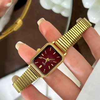 歌迪复古女士阿仙奴带中古手表麻花表圈轻奢防水石英表手表批发