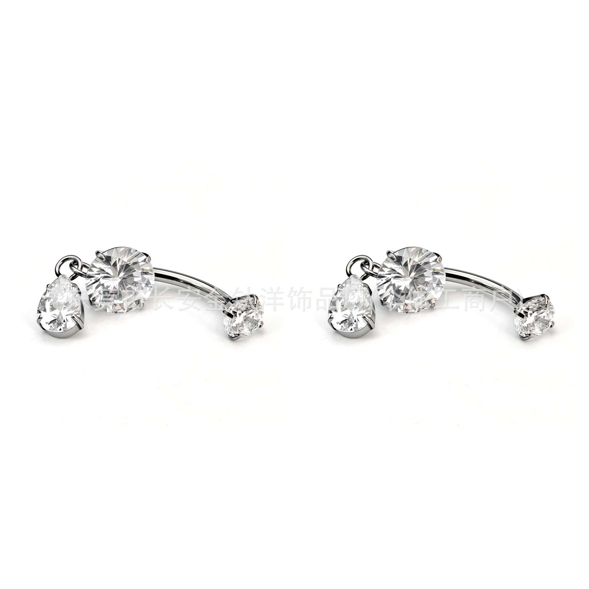 Labret piercing jewelry detail image