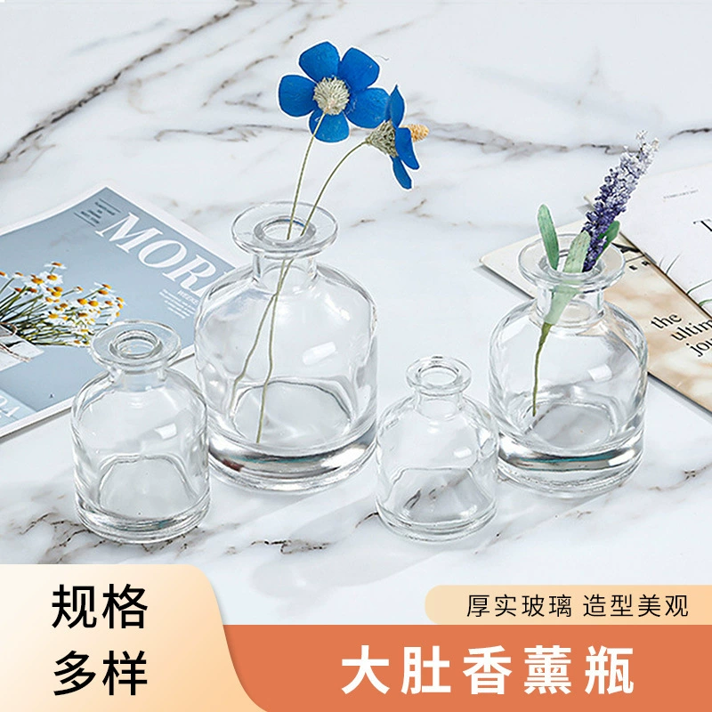 Большая бутылка ароматерапии живота 50ml100ml200ml прозрачная стеклянная бутылка ароматерапии пустая бутылка стеклянная бутылка ароматерапии в скандинавском стиле