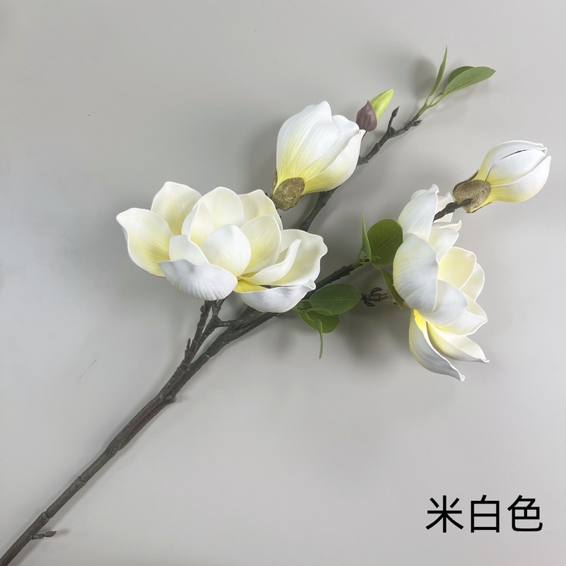 新しいマグノリア造花シングルマルチヘッドマグノリア造花卸売ホームウェディング風景装飾写真撮影|undefined