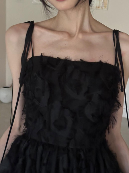 Black sexy evening dress