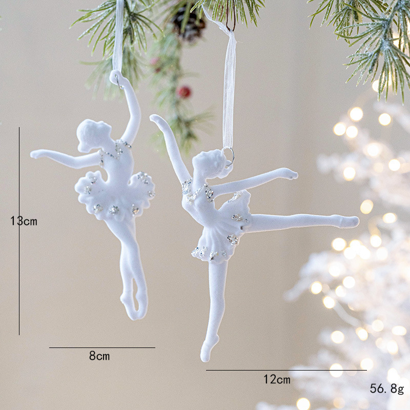 クロスボーダー新しいクリスマス装飾白植毛スノーフレーク立体五芒星ツリーペンダントクリスマスツリーレイアウト|undefined