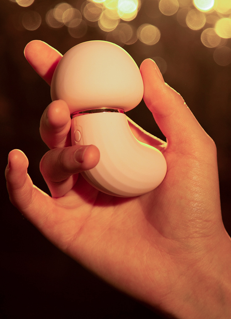 Jiuai Color Mushroom Mini Vibrator, Silent Charging, Silicone Adult Massager — detail image 24