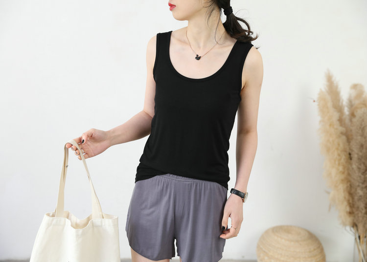 Racerback Tank Tops Tops Type Daily Occasion Round Neck Neckline Wholesale Women'S Casual Solid Color Tank Tops