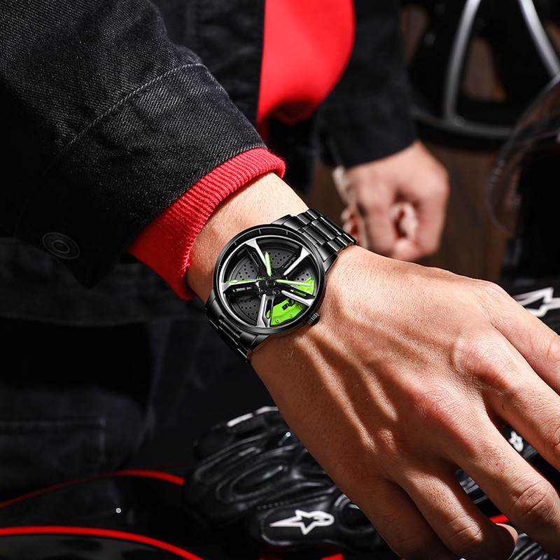 SVJ entrega de una pieza reloj de hombre coche rueda Hub modificación rs7 reloj de hombre hidráulico tridimensional reloj de cuarzo hueco