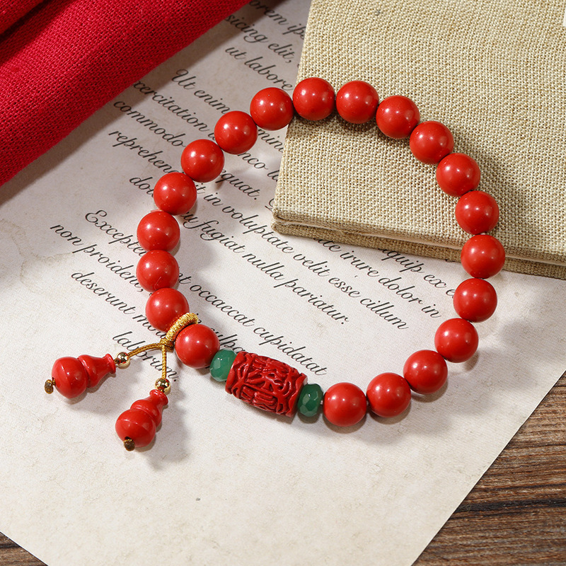 Retro Chinese style fortune rolling bracelet creative light luxury fashion jewelry New Year's day New Year accessories Retro Chinese style fortune rolling bracelet creative light luxury fashion jewelry New Year's day New Year accessories