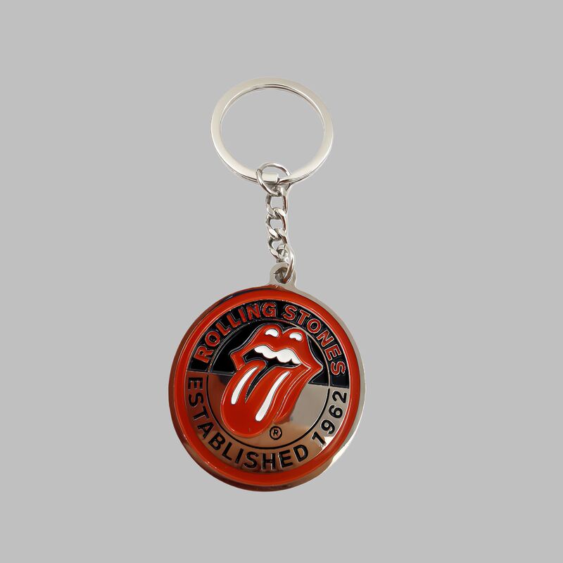 Foreign Trade Hot-Selling Red English Rolling Stones Keychain with Big Tongue Logo 1962 Zinc Alloy Pendant with Paint Finish Foreign Trade Hot-Selling Red English Rolling Stones Keychain with Big Tongue Logo 1962 Zinc Alloy Pendant with Paint Finish
