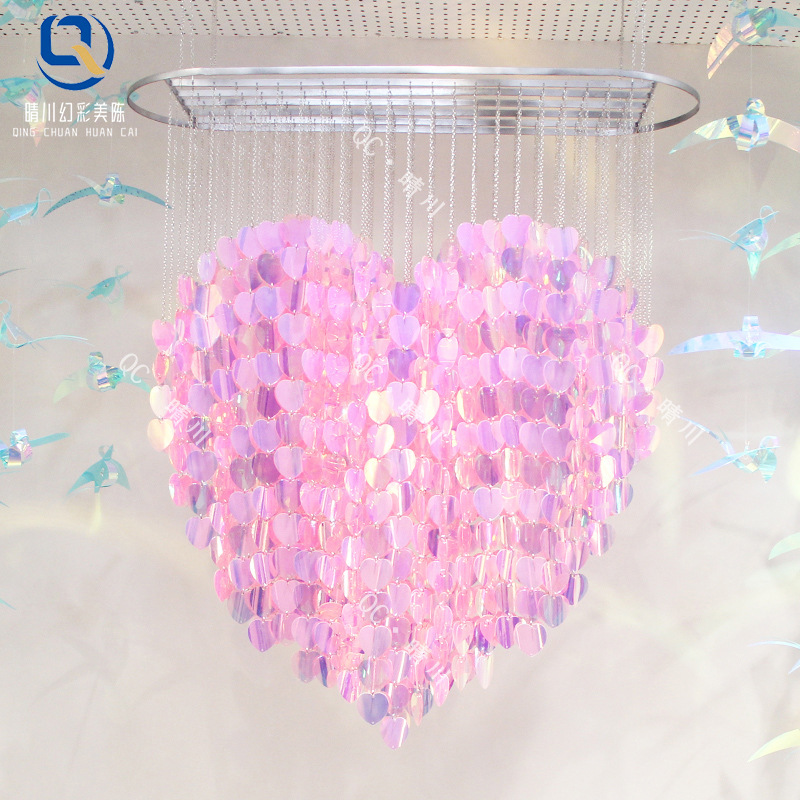 스팽글 걸리 핑크 직경 1m(선반 및 슬링 포함)