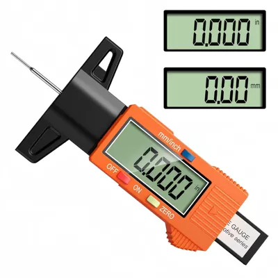 in stock digital tire pattern ruler tire pattern ruler measuring tire depth 0-25mm caliper electronic measuring detector
