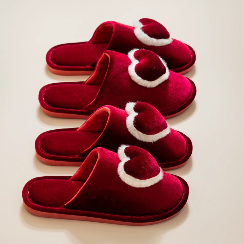 Свадебные тапочки праздничные красные пара свадебных женщин Свадебная пара легкая Роскошная осенне-зимняя Свадебная обувь свадебные принадлежности